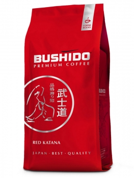 Кофе в зернах Bushido Red Katana (Бушидо Ред Катана)  1 кг, вакуумная упаковка