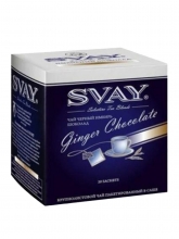 Чай черный Svay Ginger Сhocolate (Имбирный шоколад), упаковка 20 саше по 2 г