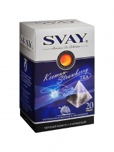 Чай черный Svay Keemun-Strawberry (Кимун с клубникой),упаковка 20 пирамидок по 2,5 г